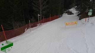 BLACK run called Super Megeve then Green Rosiere MEGEVE ski resort  GoPro HD POV Skiing  Feb 2024 [upl. by Neerual362]