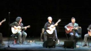 While my guitar gently weeps played by Montreal Guitar Trio amp California Guitar Trio [upl. by Llehsyar168]