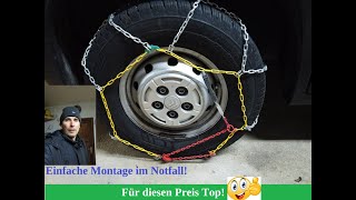 Günstige Schneeketten von Filmer für das Wohnmobil montieren Wie ist das Preis Leistungsverhältnis [upl. by February]