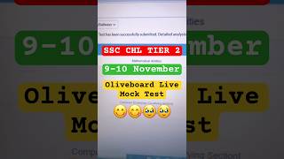 🎯 SSC CGL Oliveboard Live Mock Test 🎯 📖 910 Nov ssccgl sscoliveboard ssccgl2024 [upl. by Idnerb215]