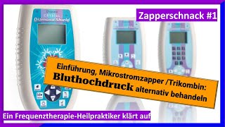 Zapperschnack 1 Diamond Shield Mikrostrom Zapper Trikombin Diagnose Testen gegen Bluthochdruck [upl. by Ramin]