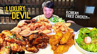 LUXURY quotPradaquot Korean Fried Chicken amp DEVIL Fried Chicken  BEST Korean Fried Chicken Chain in Seoul [upl. by Warp]