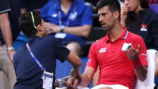 Novak Djokovic received treatment [upl. by Heidy847]