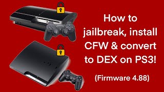 How To Jailbreak Install CFW amp Convert to DEX on PS3 488 [upl. by Nilreb]