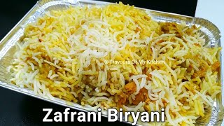 Zafrani Biryani Recipe  Flavours Of My Kitchen [upl. by Kirit]