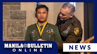 Marawi hero becomes first Filipino recipient of West Point award for valor [upl. by Laerdna858]