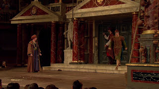 Locked out  The Comedy of Errors 2014  Act 3 Scene 1  Shakespeares Globe [upl. by Africah]