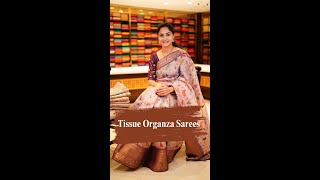 Premium Tissue Organza Sarees  Best Quality Fancy Sarees  Sakhi  The House of Kanchi Weaves [upl. by Haramat]