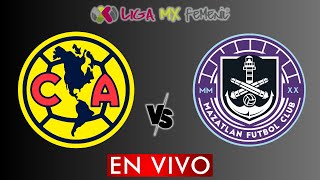 AMERICA VS MAZATLAN EN VIVO  LIGA BBVA MX FEMENIL APERTURA 2024  DONDE VER EN VIVO [upl. by Noryahs]