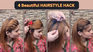 4 Easy Twisty Braids Hair Styling Tool  lace braid amp side zee comb layer puff hack [upl. by Ynohtnaeoj324]