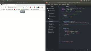 Toggle button example in ReactJS [upl. by Oicnanev]