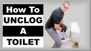 How to Unclog a Toilet Pro Techniques [upl. by Yurt]