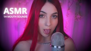 ASMR 1 hour ✨ Mouth sounds tuc tuc sk sk nom nom brush sounds slow and gentle [upl. by Ttenyl]