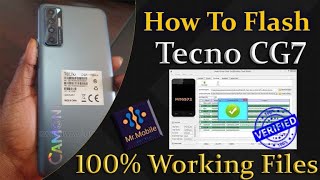 How To Flash Tecno Camon 17P CG7 Firmware Flash File ✅ Flashng Stock Rom  Dead Boot Repair Hang Fix [upl. by Cissy]