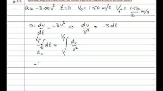 Solution to Resnick Halliday Walker Chapter 2 Problem 55 [upl. by Bennet83]