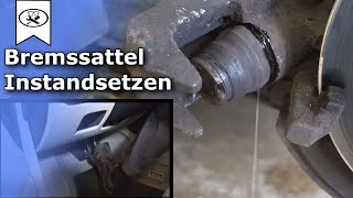 Bremssattel Hinten Instandsetzen  Repair caliper  VitjaWolf  Tutorial  HD [upl. by Yellhsa]