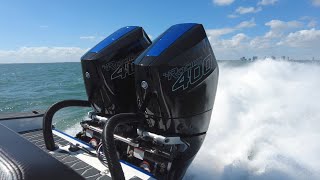 FAST Twin V10 Mercury 400R’s on a small performance boat  Sunsation 32ccx [upl. by Questa120]