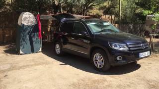 DIY Como hacer una cama en el coche VW Tiguan [upl. by Nosiddam108]