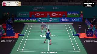 NYALINYA BESAR  Victor Axelsen Denmark Vs NG Ka Long Angus Hongkong PETRONAS Malaysia Open 2024 [upl. by Festa]