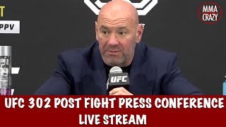 Islam Makhachev PostFight Press Conference  UFC 302 [upl. by Noicpesnoc]