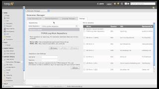 TYPO3 Version 45 der neue Extension Manager [upl. by Ycnaf]