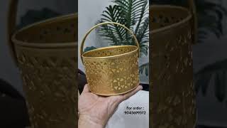 Metal Hamper Basket all colorsize customise wedding gift basket [upl. by Saw]