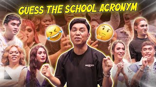 GUESS THE SCHOOL ACRONYM LT SA MGA SAGOT  CHAD KINIS VLOGS [upl. by Marciano]