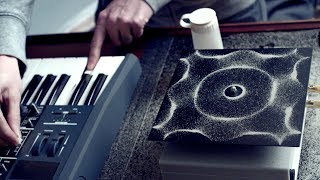 Cymatics Chladni Plate  Sound Vibration and Sand [upl. by Marilyn]