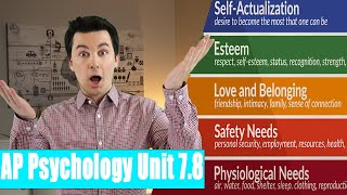 Humanistic Theories Of Personality AP Psychology Unit 7 Topic 8 78 [upl. by Glinys]