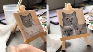 Miniature Masterpieces Viviens Delightful Cat Portraits [upl. by Atinar]