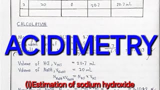 Class 12Plus twoChemistry practical recordACIDIMETRYOBSERVATIONSCALCULATIONS amp RESULTrecord [upl. by Ollie]