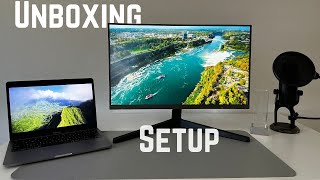 Samsung 24quot 100Hz Monitor Unboxing and Setup  Worth the buy [upl. by Gnoud16]