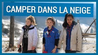 Camper dans la neige avec des scouts de 11 à 14 ans [upl. by Notnek]