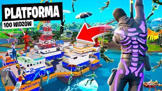 100 WIDZÓW na PLATFORMĘ w OG REMIX Fortnite [upl. by Japheth]