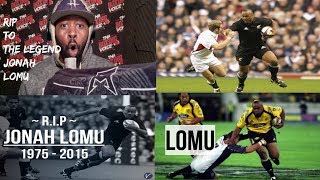 🏉Rugby Legend Jonah Lomu gets Massive Respect From American NFL Fanatic [upl. by Neelhsa]