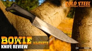 Cold Steel Bowie Machete 97BWM12S Review  OsoGrandeKnives [upl. by Phillip60]