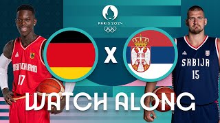 Germany v Serbia  Mens Olympic Basketball Tournament Paris 2024  Watch Along ⚡🏀 [upl. by Maillw146]