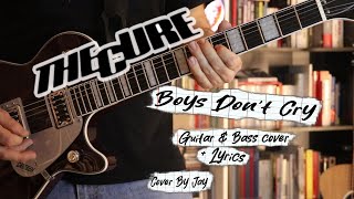 Boys Dont Cry  The Cure Guitar amp Bass Cover  Lyrics [upl. by Hwu450]