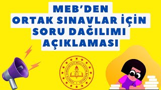 MEB Son Dakika Yazılı Sınav Soru Dağılımları [upl. by Fredi62]