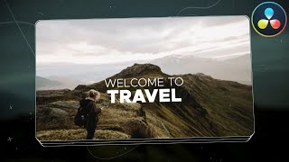 Cinematic Travel Slideshow ★ DaVinci Resolve Templates ★ [upl. by Ayat468]