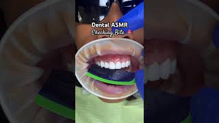 Dental ASMR 🗣️ checking the bite🫦 asmrmouthsounds asmr asmrsounds dentalasmr veneers teeth [upl. by Leanna420]