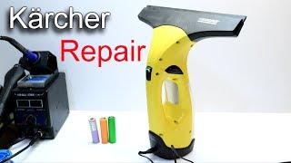 Kärcher Window Vac Repair  How to Open  Karcher Battery Replacement [upl. by Yecam]