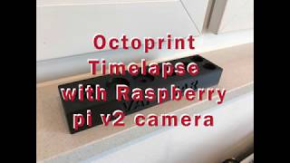 Octoprint Timelapse with Raspberry pi v2 camera Prusa MK3 [upl. by Kendrah]