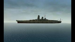 Gmod battleship yamato sinking fail [upl. by Rosinski]