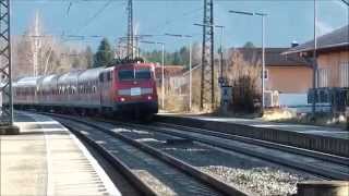 Bernau am Chiemsee  Meridian DBErsatzzug  railjets  Güterzüge  EC [upl. by Narih537]