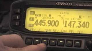 Demo of Crossband Repeat with Kenwood TMD710 [upl. by Antons]