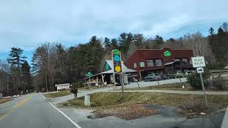 Drive from Brevard North Carolina to Looking Glass Falls Sunday February 18 2024 [upl. by Ytram]