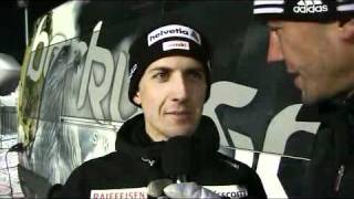 Skisprung TV  Interview Simon Ammann  04122010 [upl. by Yerffej]