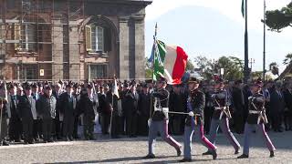 Giuramento 237° corso Scuola militare quotNunziatellaquot Allievi cantano FRATELLI DITALIA [upl. by Sidalg]