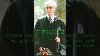 POV crabbe and goyle what to be Draco’s favourite again funny comedy [upl. by Earazed]